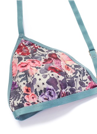 Detail View - Click To Enlarge - 72930 - 'Phoenix' flower print triangle bralette