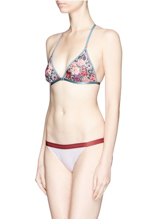 Figure View - Click To Enlarge - 72930 - 'Phoenix' flower print triangle bralette