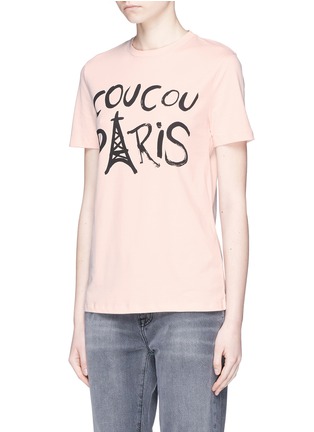 Front View - Click To Enlarge - ÊTRE CÉCILE - 'Coucou Paris' T-shirt