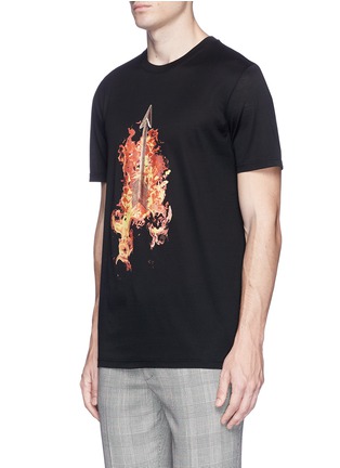 Front View - Click To Enlarge - LANVIN - 'Arrow in Fire' print T-shirt