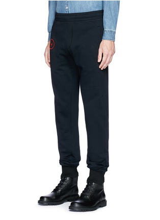 Front View - Click To Enlarge - LANVIN - Spider and helmet patch sweatpants