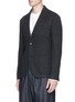 Front View - Click To Enlarge - LANVIN - Brushed jersey soft blazer