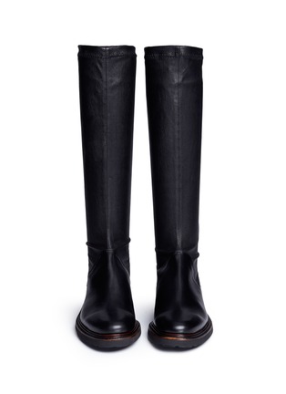Front View - Click To Enlarge - CLERGERIE - 'Jeto' stretch leather knee high boots