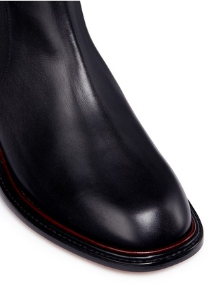 Detail View - Click To Enlarge - CLERGERIE - 'Snoots' leather Chelsea boots
