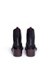 Back View - Click To Enlarge - CLERGERIE - 'Snoots' leather Chelsea boots