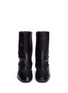 Front View - Click To Enlarge - CLERGERIE - 'Plop' cube heel lambskin leather mid calf boots
