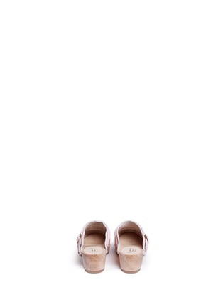 Back View - Click To Enlarge - BONPOINT - x The Webster 'Camellia' glitter kids clogs