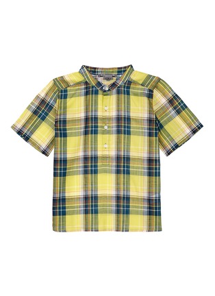 Main View - Click To Enlarge - BONPOINT - x The Webster 'Cesar' plaid kids cotton shirt