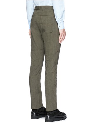 Back View - Click To Enlarge - LANVIN - Cotton-linen hopsack pants