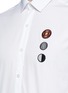 Detail View - Click To Enlarge - LANVIN - Circle appliqué slim fit shirt