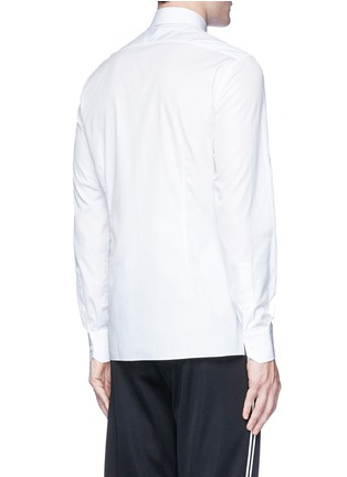 Back View - Click To Enlarge - LANVIN - Circle appliqué slim fit shirt