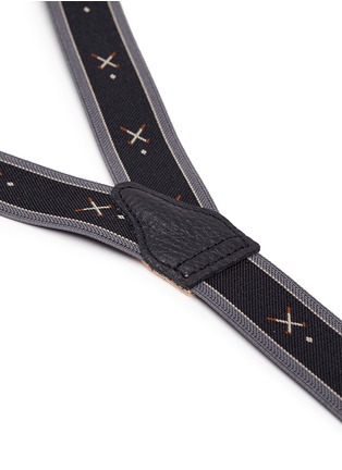 Detail View - Click To Enlarge - ALBERT THURSTON - Polo bat jacquard webbing suspenders