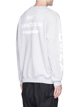Back View - Click To Enlarge - HERON PRESTON - x DSNY cotton sweatshirt