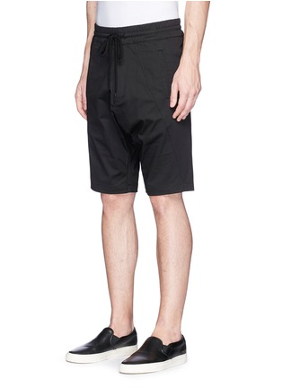 Front View - Click To Enlarge - BASSIKE - 'Combat' cavalry twill shorts