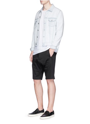 Figure View - Click To Enlarge - BASSIKE - 'Combat' cavalry twill shorts