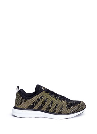 Main View - Click To Enlarge - ATHLETIC PROPULSION LABS - 'TechLoom Pro' metallic knit sneakers