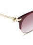 Detail View - Click To Enlarge - ALEXANDER MCQUEEN - Skull temple browline sunglasses
