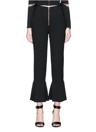 Main View - Click To Enlarge - 72723 - Ruffle cuff cropped crepe pants