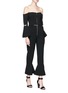 Figure View - Click To Enlarge - 72723 - Ruffle cuff cropped crepe pants