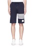 Main View - Click To Enlarge - THOM BROWNE  - Stripe leg cotton sweat shorts