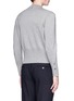 Back View - Click To Enlarge - THOM BROWNE  - 'Hector' embroidered wool sweater