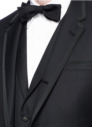  - THOM BROWNE  - Wool twill tuxedo suit and bow tie set