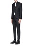 Figure View - Click To Enlarge - THOM BROWNE  - Wool twill tuxedo suit and bow tie set