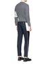 Figure View - Click To Enlarge - THOM BROWNE  - Selvedge outseam twill pants
