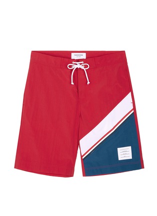 Main View - Click To Enlarge - THOM BROWNE  - Colourblock swim shorts
