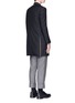 Back View - Click To Enlarge - THOM BROWNE  - Grosgrain trim wool-mohair Chesterfield coat