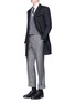 Figure View - Click To Enlarge - THOM BROWNE  - Grosgrain trim wool-mohair Chesterfield coat