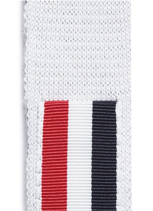 Detail View - Click To Enlarge - THOM BROWNE  - Stripe wool knit tie