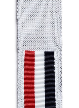 Detail View - Click To Enlarge - THOM BROWNE  - Stripe wool knit tie