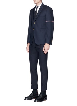 Figure View - Click To Enlarge - THOM BROWNE  - Thom Cat and Hector embroidered Oxford shirt
