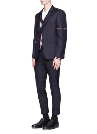 Figure View - Click To Enlarge - THOM BROWNE  - Patch pocket polo shirt