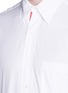 Detail View - Click To Enlarge - THOM BROWNE  - Stripe placket poplin shirt