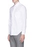 Front View - Click To Enlarge - THOM BROWNE  - Stripe placket poplin shirt