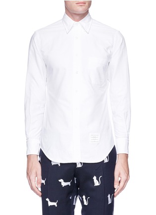 Main View - Click To Enlarge - THOM BROWNE  - Button back placket Oxford shirt