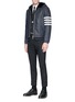 Figure View - Click To Enlarge - THOM BROWNE  - Wool twill hopsack blazer