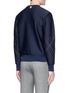 Back View - Click To Enlarge - THOM BROWNE  - Quilted argyle check embroidered sweatshirt