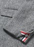 Detail View - Click To Enlarge - THOM BROWNE  - Button back herringbone Harris tweed blazer