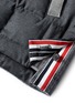 Detail View - Click To Enlarge - THOM BROWNE  - Quilted wool patchwork down jacket