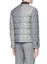 Back View - Click To Enlarge - THOM BROWNE  - Quilted wool patchwork down jacket