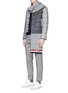 Figure View - Click To Enlarge - THOM BROWNE  - Quilted wool patchwork down jacket