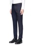Front View - Click To Enlarge - THOM BROWNE  - Basketweave and cavalry twill patchwork pants