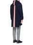Back View - Click To Enlarge - THOM BROWNE  - Merino wool melton parka