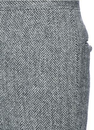 Detail View - Click To Enlarge - THOM BROWNE  - Wool herringbone Harris tweed pants