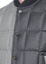 Detail View - Click To Enlarge - THOM BROWNE  - Quilted wool patchwork down vest