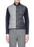 Main View - Click To Enlarge - THOM BROWNE  - Quilted wool patchwork down vest
