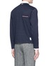 Back View - Click To Enlarge - THOM BROWNE  - Cardigan front long sleeve T-shirt